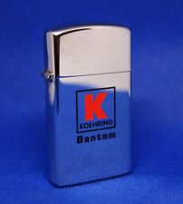 Vintage 1975 Koehring Bantam Zippo Slim Lighter NOS Original Box picture