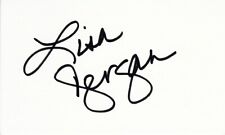 Lisa Dergan (July 1998 Playboy Playmate) autographed signed auto 3x5 index card picture