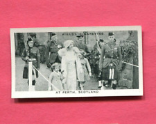 1937 W.O. & H.O WILLS CIGARETTES OUR KING AND QUEEN #46 ROYAL FAMILY SCOTLAND picture