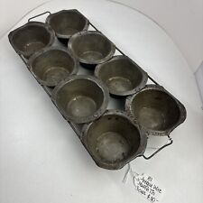Antique Primitive Muffin Tin Wire Handles - 8 spaces picture