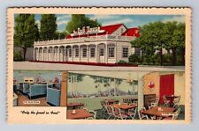 Salt Lake City UT-Utah, The Doll House Restaurant, Linen Vintage c1957 Postcard picture
