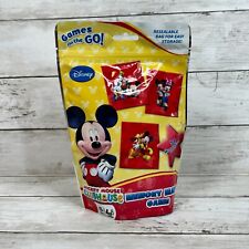 DISNEY Mickey Memory Match Game 54 Cards On Go Kids Toys Stocking Stuffer NOS picture