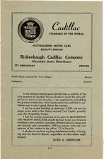 1954 Print Ad Rickenbaugh Cadillac Company 777 Broadway Denver CO picture