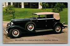 1934 Auburn 12, Automobile  c1972 Vintage Postcard picture