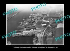 OLD POSTCARD SIZE PHOTO CLYDEBANK SCOTLAND, THE DOCKS & SHIPYARD c1949 picture
