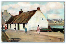 c1910 Cottage Windmill Street Saltcoats Scotland Photochrome Tuck Art Postcard picture