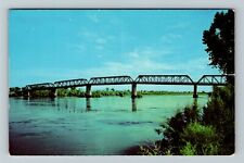 Blythe CA-California, Colorado River Bridge, Colorado River, Vintage Postcard picture