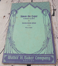 Simon the Leper by Dorothy Clarke Wilson 1934 Vintage Book Booklet Play 40 Pages picture