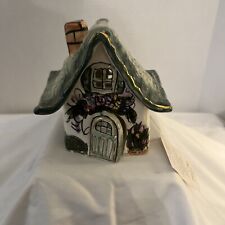 Blue Sky Clayworks by Heather Goldminc BEE HOUSE tea-lite holder Signed New picture