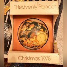 Heavenly Peace 1978 Christmas Ornament Bulb Animals with Baby Jesus Rare 4” picture
