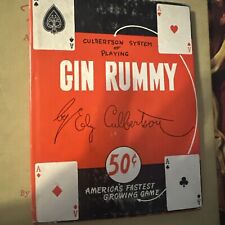 Culbertson System Of Playing Gin Rummy Very Rare Vintage War Original Book Cards picture