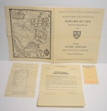 1942 Harvard University On View Guide Service Map + WWII Lights Out Order Vtg picture