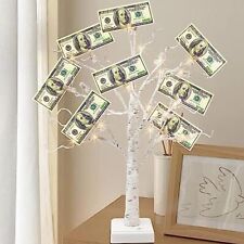 Money Tree 2FT 24LT Timer Gift Card Tree Holder with 12 Clips and 6 Greeting ... picture