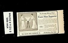 1902 Foster Hose Supporter Clothing Vintage Print Ad 19600 picture