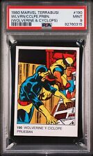 1980 Marvel Terrabusi #190 Wolverine and Cyclops PSA 9 picture