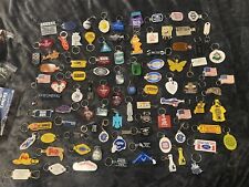 #6 VINTAGE KEYCHAIN LOT OF 91 KEY CHAINS FOBS ADVERTISING COMPANY GARFIELD picture