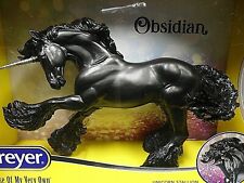 Breyer NEW * Obsidian * 1841 Unicorn Gypsy Vanner Traditional Model Horse picture
