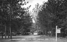 RPPC Sayner Wisconson Muskellunge Lake Camp Ground S-939 Real Photo Postcard picture