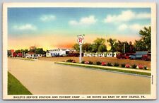 New Castle~Bailey's Service Station, Truck Stop & Tourist Camp~Texaco Gas 1940 picture