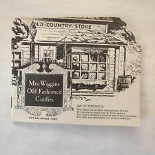 Vintage MA Hotel Northampton Mrs.Wiggins Old Tavern Country Store Booklette 6pgs picture