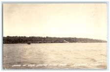 1942 Lake Shetek State Park Boat View Slayton Minnesota MN RPPC Photo Postcard picture