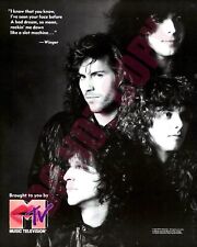 1989 Winger MTV Magazine Record Magazine Promo Ad 8x10 Photo picture
