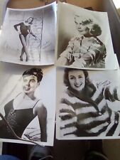 1950s leading ladies signed pix Julie Newmar,-Sandra Dee-Lena Horne-Donna Reed picture