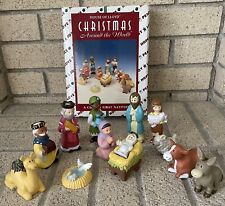 Vintage House of Lloyd 1994 Childs 1st Nativity PVC Lot Of 13 Figures Christmas picture