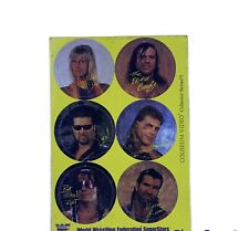 1995 Shawn Michaels Diesel Yokozuna Owen Hart 6 WWF Matcap Pogs Milk Caps picture