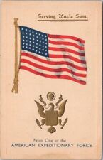WWI c1910s Patriotic Postcard AMERICAN EXPEDITIONARY FORCE 