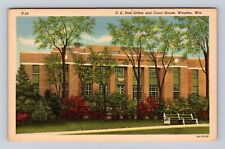 Wausau WI-Wisconsin, United States Post Office, Antique, Vintage Postcard picture
