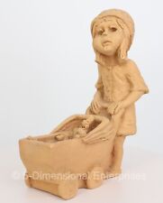 Dave Grossman Designs - Girl Pushing a Pram of Puppies / Dogs Figurine Sculpture picture