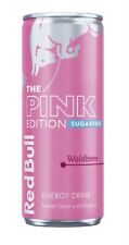 Red Bull Pink Edition Waldbeere Wildberry 8.4 Oz Can From Germany Rare picture