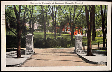 Vintage Postcard 1927 University of Tennessee Entrance, Knoxville, Tennesee (TN) picture