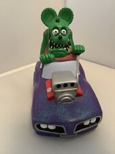 The Rat Fink  Hot Rod Bank  Funko 2005 1st Edition  Metallic PURPLE  Variant picture