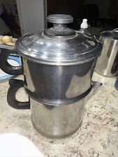 Vintage LIFETIME 10 Cup Drip-O-Lator Coffee Pot Maker Stainless Steel picture