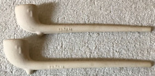 Vintage Lot of 2 Thomas Dormer TD Made in Japan White Smoking PIPES 7.5” Long picture