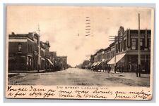 Postcard Laramie Wyoming 2nd Street Scene Downtown picture