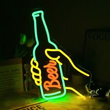 Neon Beer Sign, LED Bar Lights, Dimmable Wall Decor for Man Cave, Home Bar, Club picture