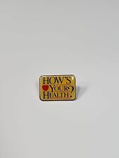 How's Your Health Lapel Pin picture