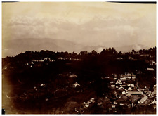 Bourne (Attr. to), India, Darjeeling, Kangchenjunga vintage albumen print strip picture