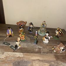Lot of 10 Creepy Hollow Midwest Of Cannon Falls Resin Halloween Village Figures picture