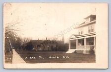 K2/ Wausa Nebraska RPPC Postcard c1910 Residential Street Homes 231 picture