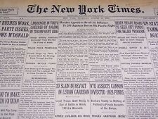1931 AUGUST 27 NEW YORK TIMES - LINDBERGHS IN TOKYO CHEERED BY 100,000 - NT 2436 picture