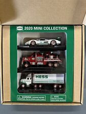 HESS TRUCK MINI COLLECTION 2020: RACE CAR, FIRE TRUCK + RESCUE, 18 WHEELER - NEW picture