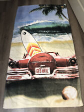 Vtg Jay Franco Beach Towel Y2K Convertible Surf Board 50’s Vibe picture