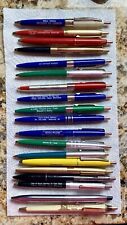 Lot of 19 Vintage Advertisement Ball Point Pens - Wings Ritepoint C/D Bankers picture
