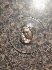 Vintage Blessed Virgin Mary Creed Sterling Silver  picture