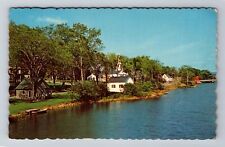 Orland ME-Maine, Scenic View Of Village, Antique, Vintage c1970 Postcard picture