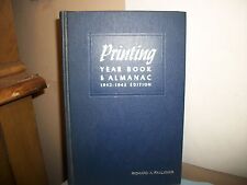 PRINTING  YEAR BOOK & ALMANAC  1942-1943.RICHARD A.FAULKNER picture
